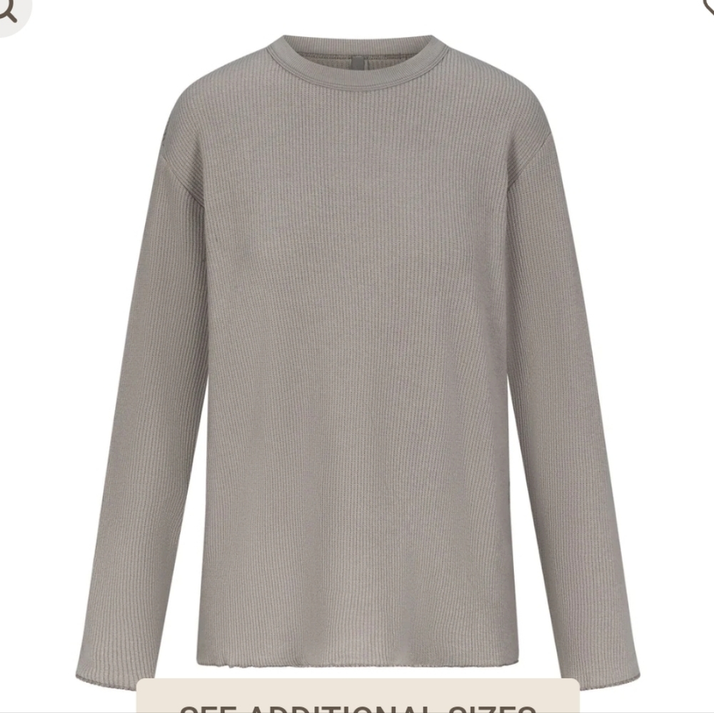 ISO SKIMS Waffle Long Sleeve T-Shirt